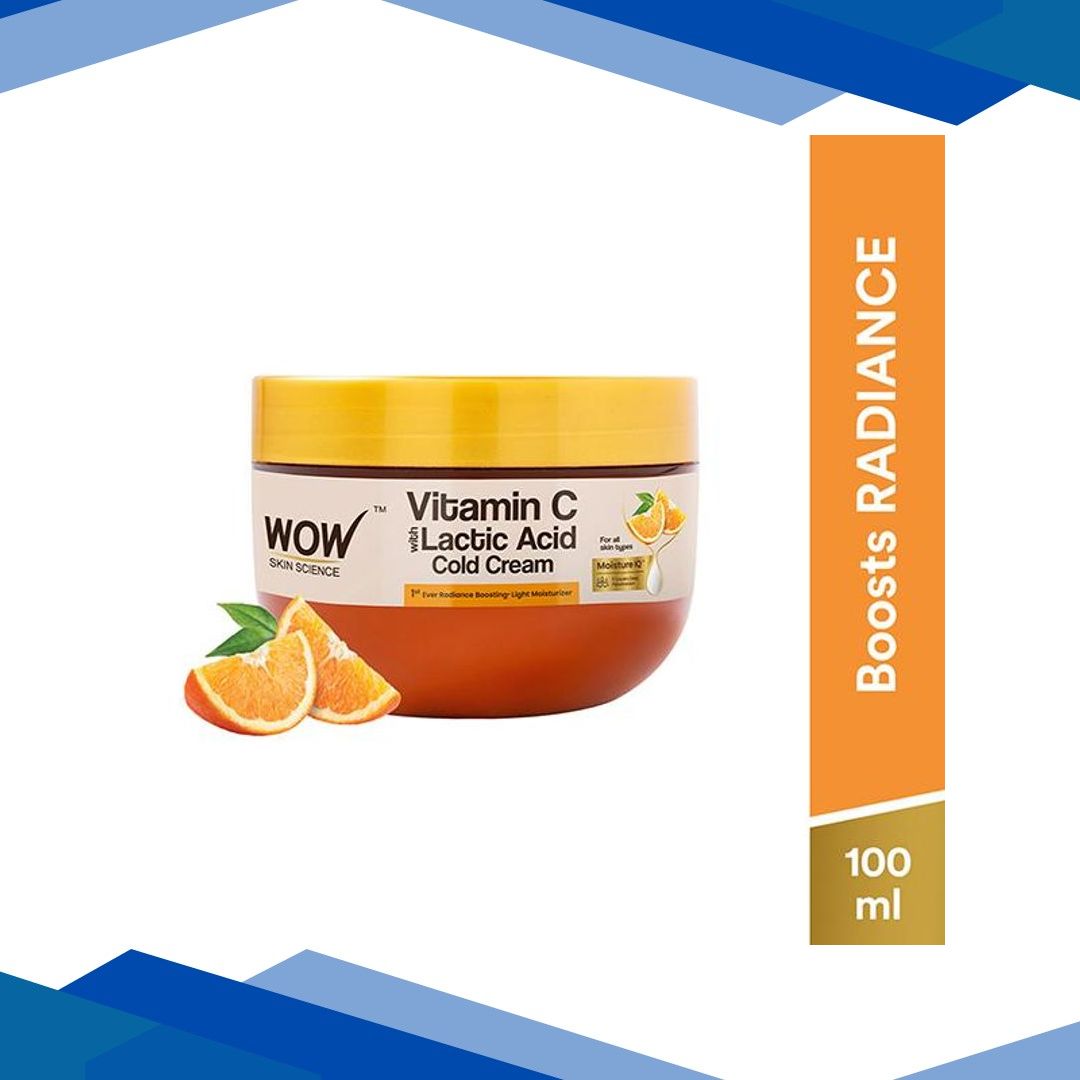 WOW Skin Science Vitamin C With Lactic Acid Cold Cream 200 ml