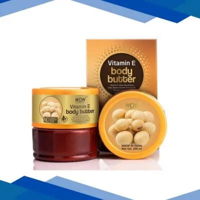 WOW Skin Science Vitamin E Body Butter with Vitamin E, Aloe Vera Extract 200 ml