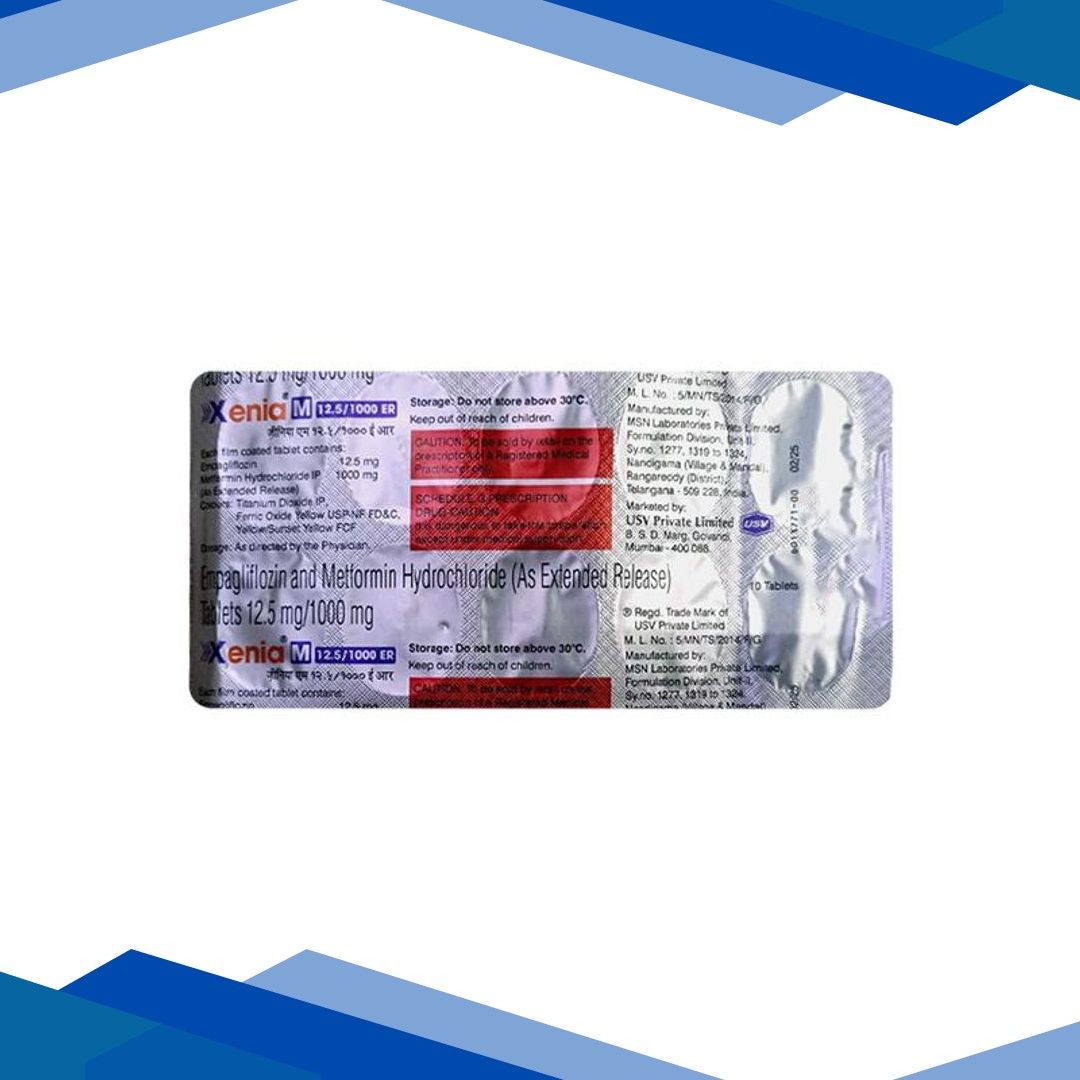XENIA M 12.5/1000 ER Tablet 10’s