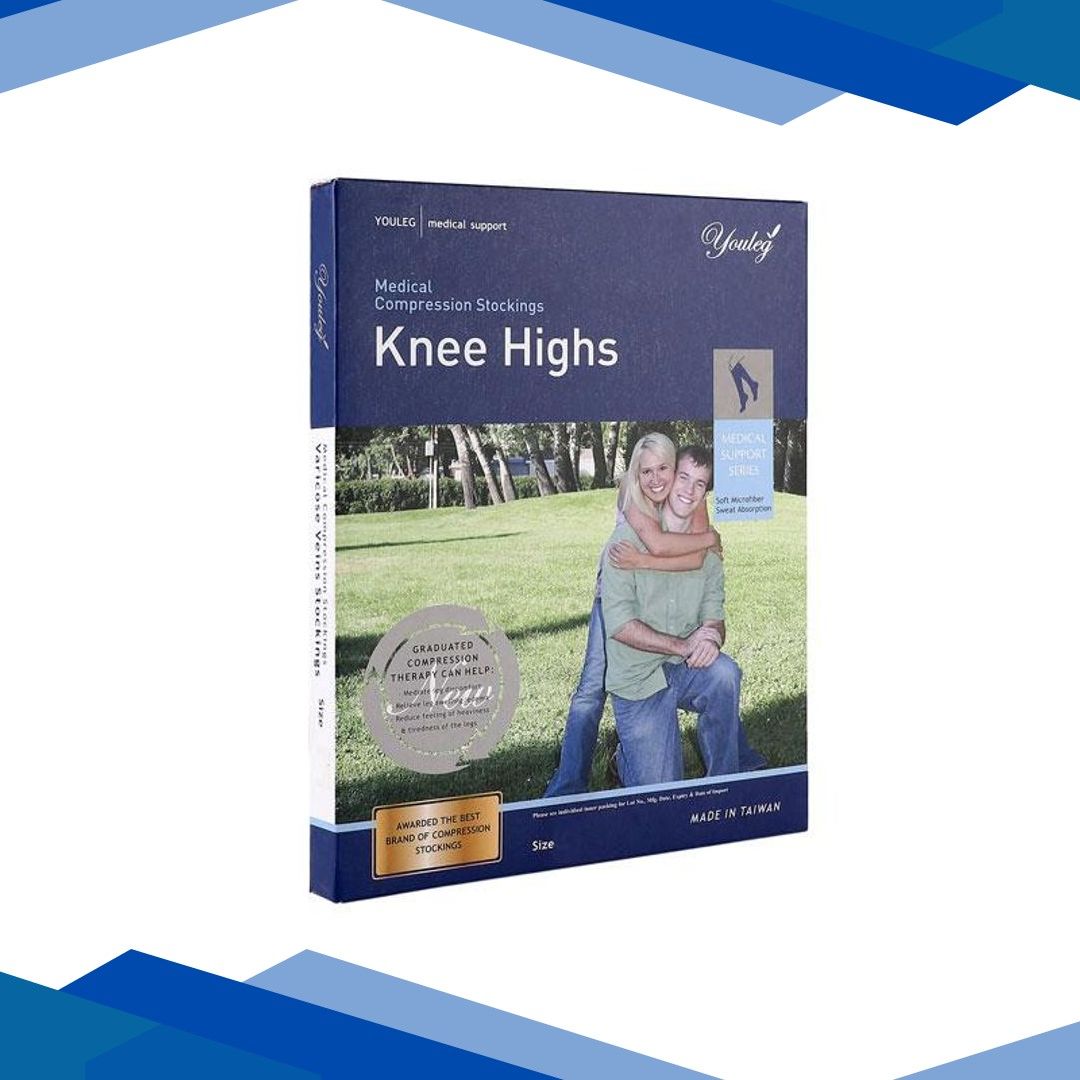 Youleg Medical Compression Stockings Knee High (XXXL)