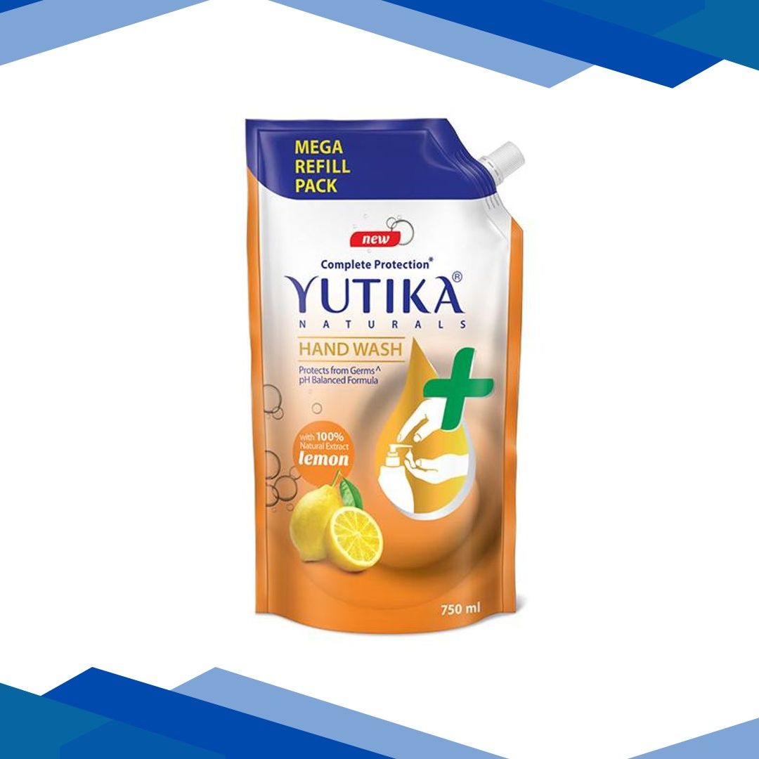 Yutika Liquid Hand Wash Refill Pack – Lemon 750 ml