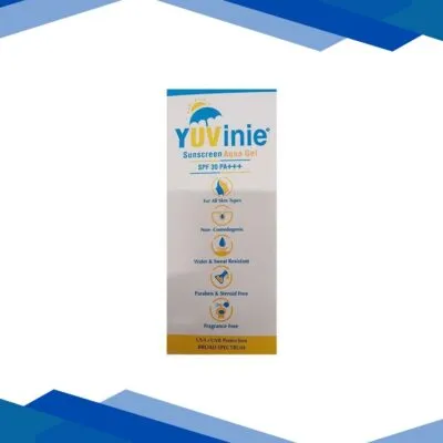 YUVINIE SPF 30 PA +++ UVA+UVB SUNSCREEN AQUA Gel 50gm