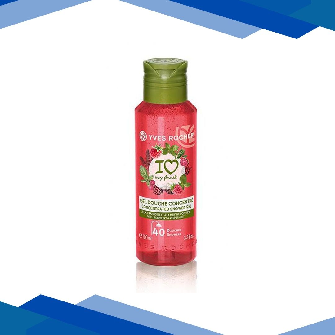 Yves Rocher Concentrated Shower Gel – Raspberry Peppermint 100 ml