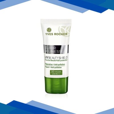 Yves Rocher Elixir Jeunesse Uvbeauty Shield Multi-Protection Repair ++ Anti-Pollution 50 Spf Uva Pa 30 ml