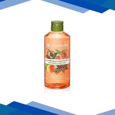 Yves Rocher Energizing Bath & Shower Gel With Peach & Star Anise 400 ml