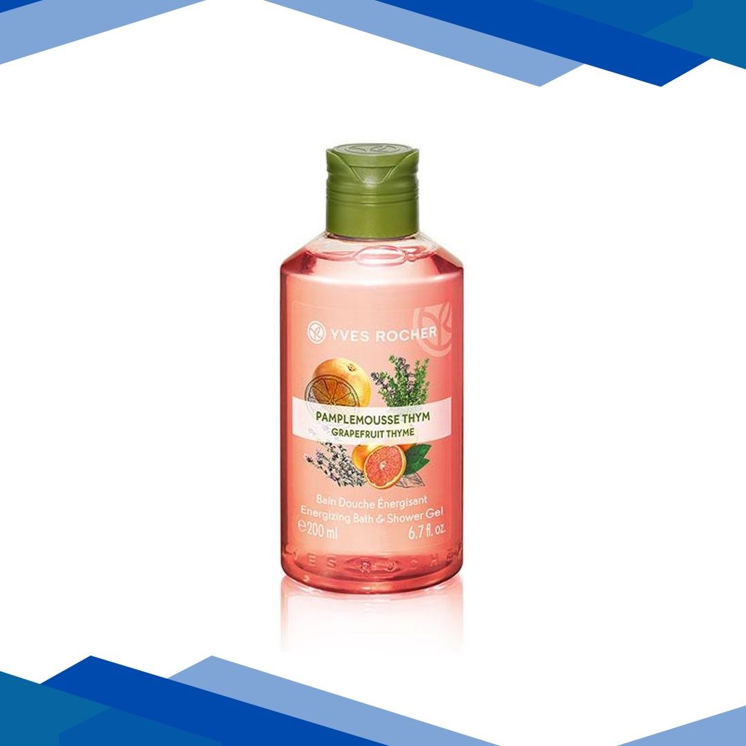 Yves Rocher Grapefruit Thyme Energizing Bath & Shower Gel 200 ml