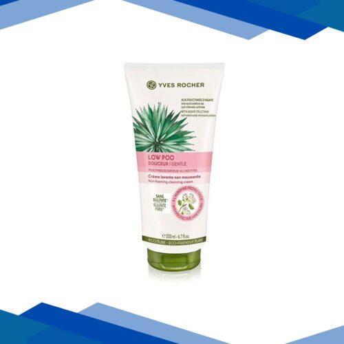 Yves Rocher Low Shampoo Gentle Hair Non-Foaming Cleansing Cream Sulfate Free 200 ml