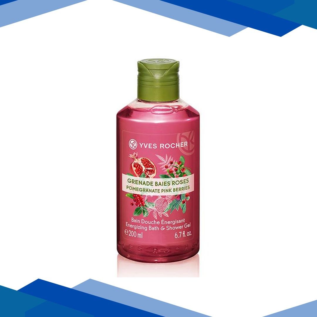 Yves Rocher Pomegranate Pink Berries Energizing Bath & Shower Gel 200 ml