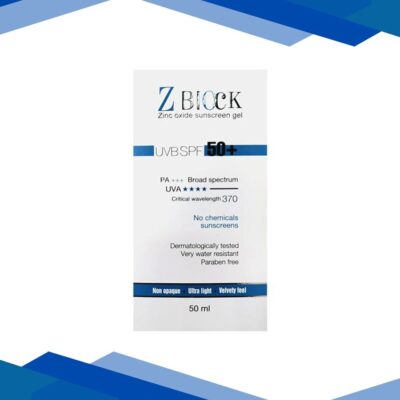 Z BLOCK UVB SPF 50+ PA+++ Sunscreen Gel 50ml