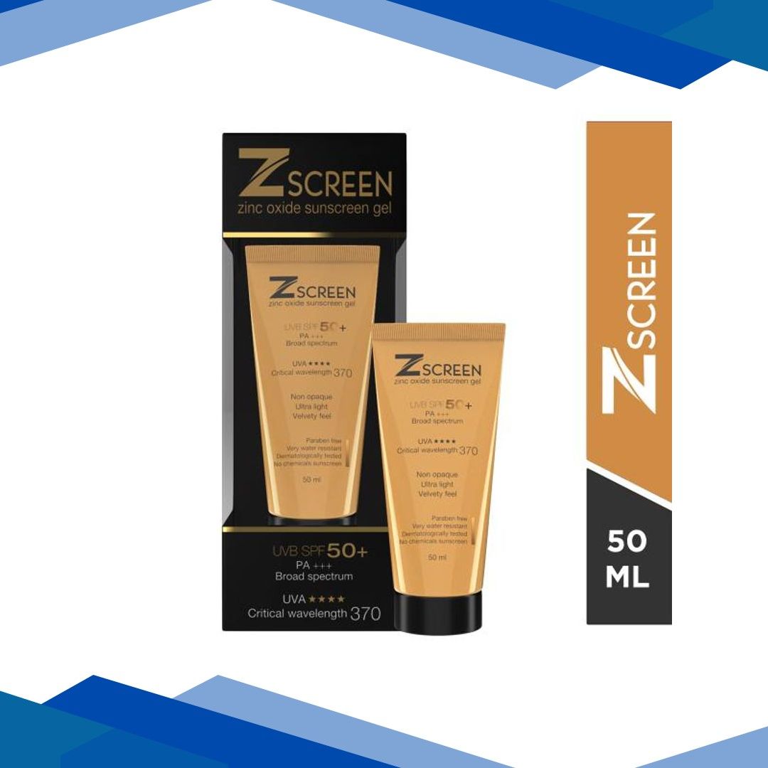Z SCREEN UVB SPF 50+ PA+++ Sunscreen Gel 50ml