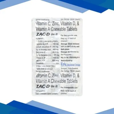 ZAC D Chewable Tablet 15’s