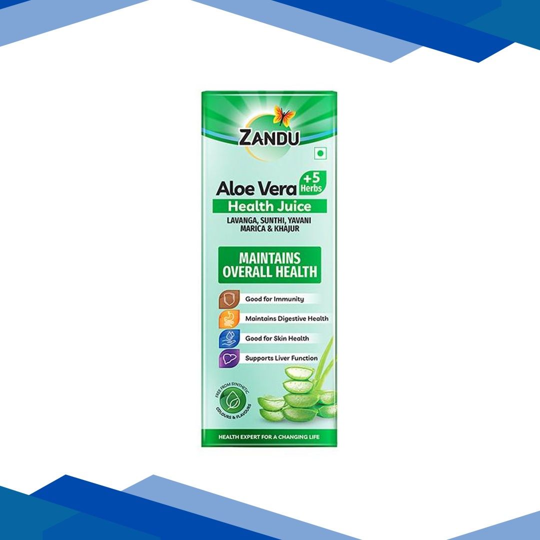 Zandu Aloe Vera + 5 Herbs Health Juice 1 litre