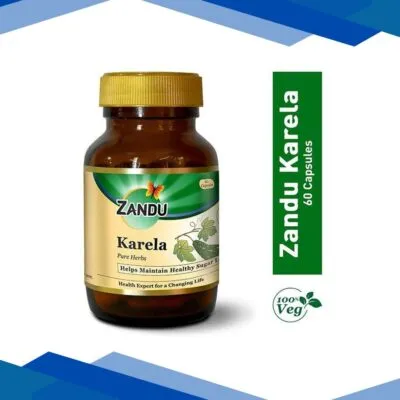 Zandu Karela Ayurvedic Veg Capsules 60’s