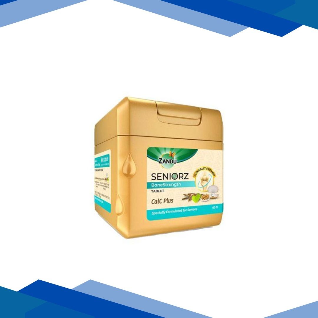 Zandu Seniorz Bone Strength Calc Plus Tablet 60’s