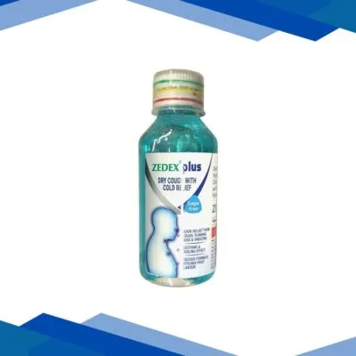 ZEDEX PLUS SUGAR FREE MIX FRUIT FLAVOUR COLD RELIEF Syrup 100ml