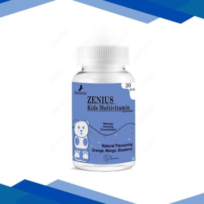 Zenius Kids Multivitamin Gummies – Orange, Mango, Blueberry Flavour 30’s