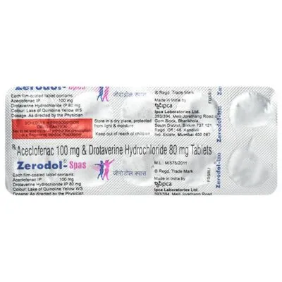 Zerodol Spas Tablet 10’S