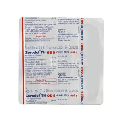 Zerodol TH OD 8mg Capsule 5’S