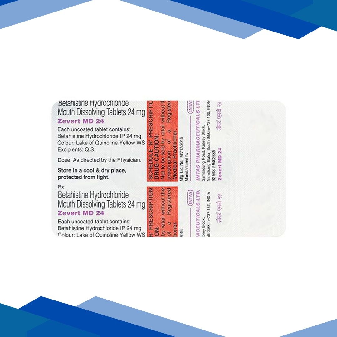 ZEVERT MD 24mg Tablet 15’s