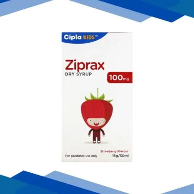 Ziprax Strawberry Flavour 100mg Dry Syrup 30ml