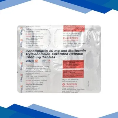 Ziten M 20/1000mg Tablet 15’S