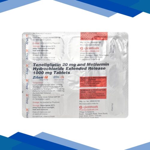 Ziten M 20/1000mg Tablet 15’S