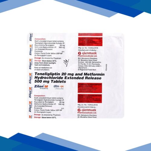 Ziten M 20/500mg Tablet 15’S