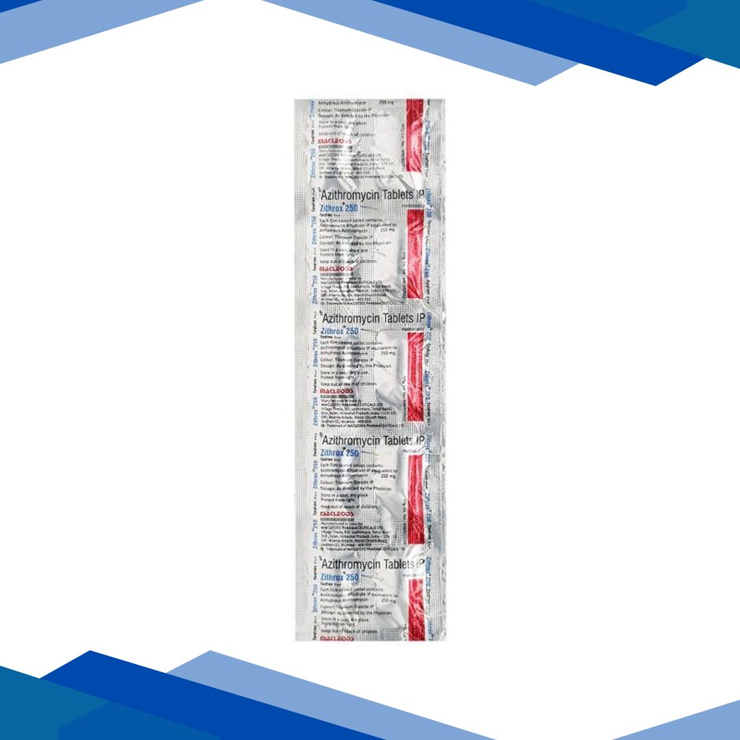 Zithrox 250mg Tablet 10’S