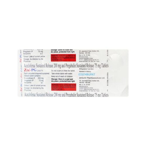 ZIX PG 200/75mg Tablet 10’s