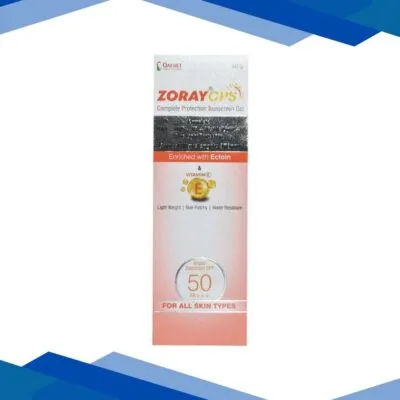 ZORAY CPS SPF 50 PA +++ UVA+UVB Sunscreen Gel 50gm