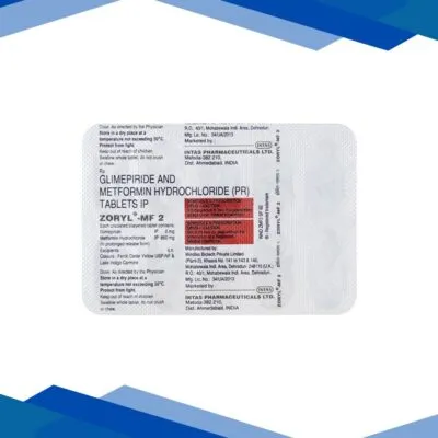 Zoryl MF 2mg/850mg Tablet 10’S