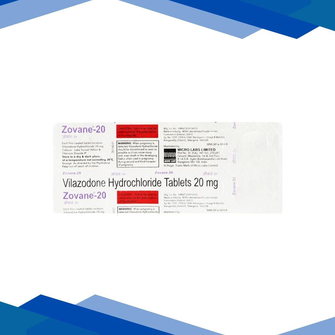 Zovane 20mg Tablet 10’S