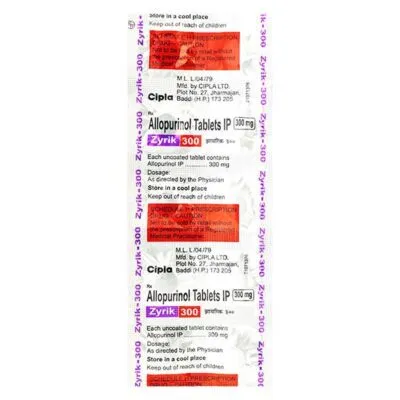 Zyrik 300mg Tablet 10'S