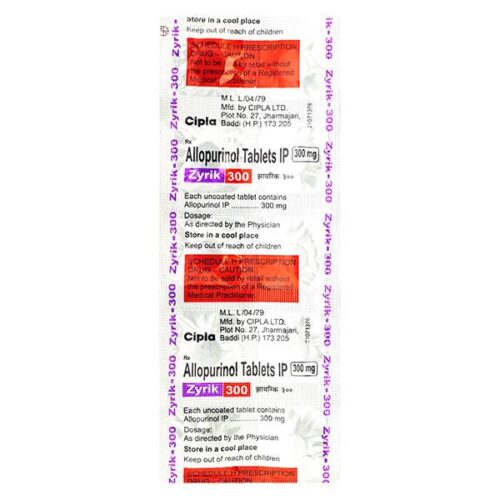 Zyrik 300mg Tablet 10'S